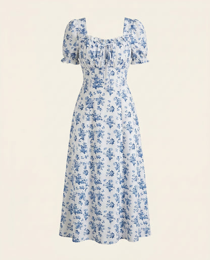 Clio Dress in WHITE - profile front