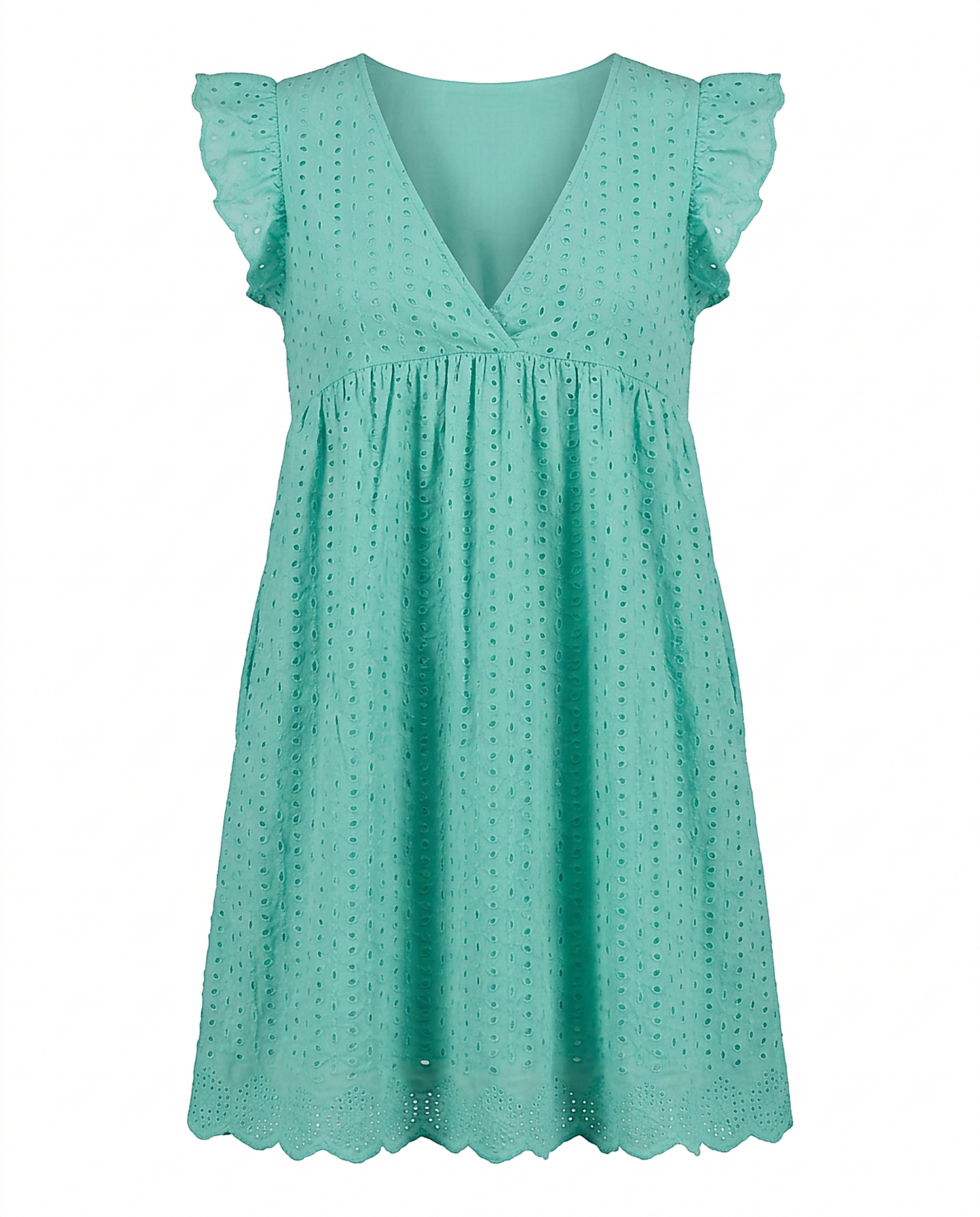 Ivy Dress in Turquoise - profile front turquoise