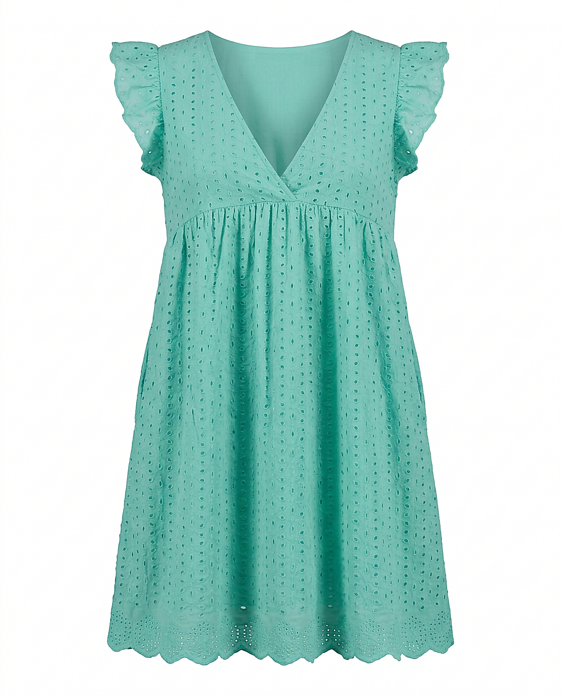 Ivy Dress in Turquoise - profile front turquoise