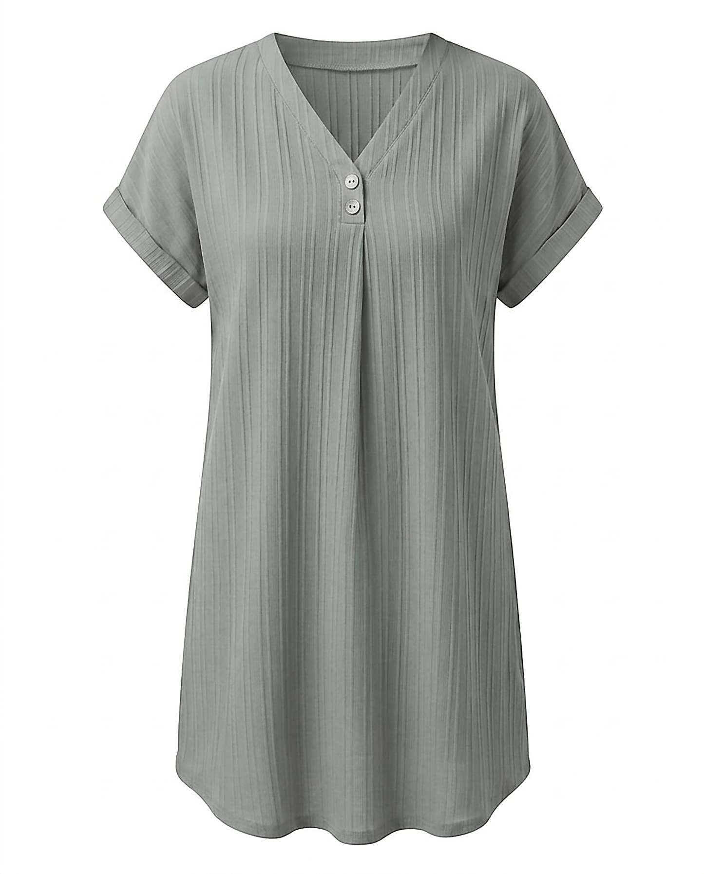 Sigrid Dress - Relaxed in Silver - profile front silver
