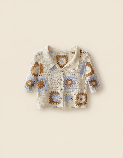 Riven Cardigan in WHITE - profile front