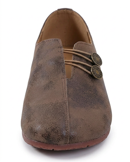 Xael Shoes - Leather in Dark brown