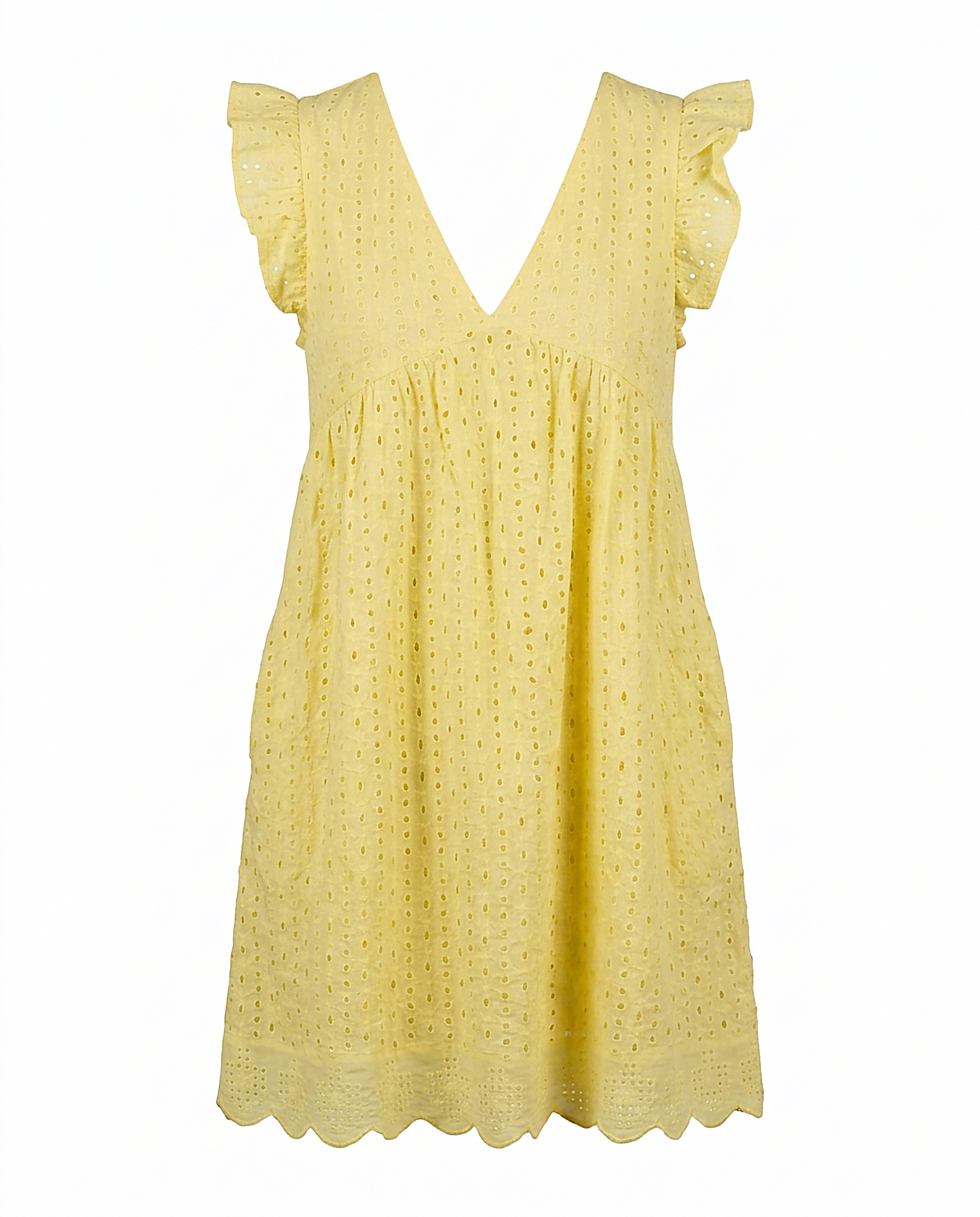 Ivy Dress in Yellow - profile front yellow