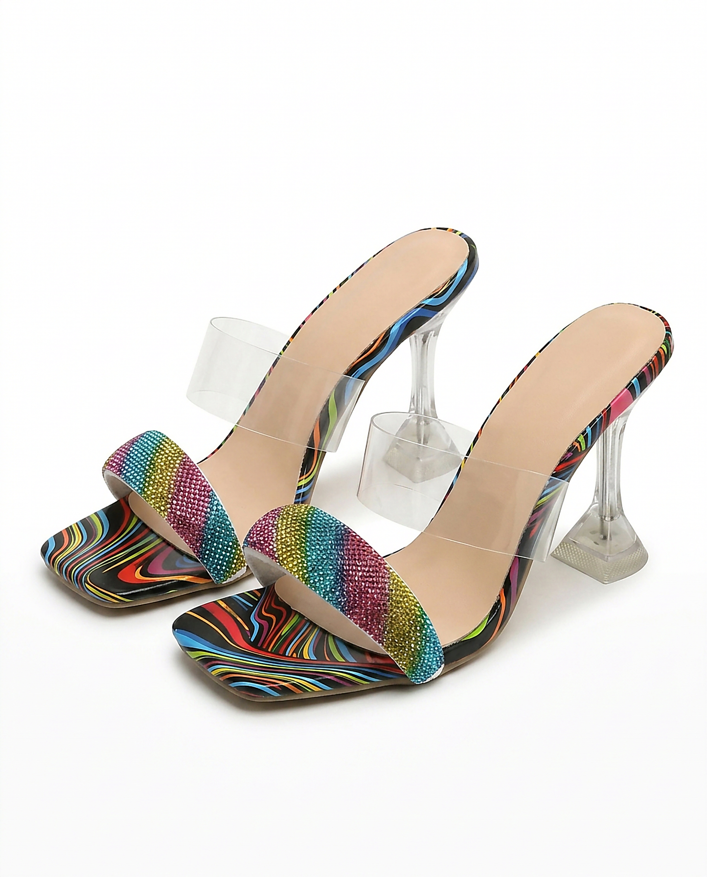 Clara Shoes - Square-Toe in Color - profile front