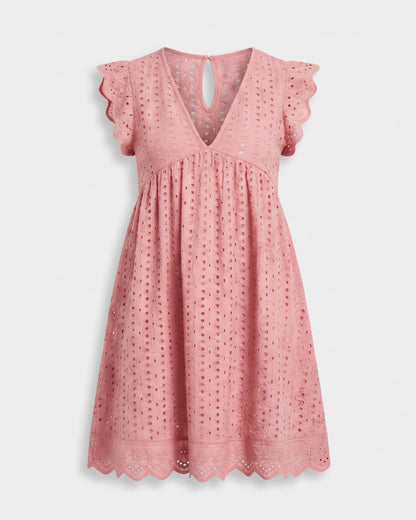 Dleo Dress in Pink - profile front pink