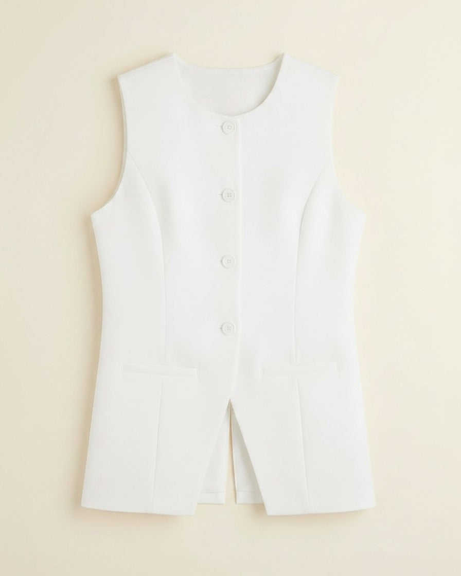 Soren Jacket in WHITE - profile front white