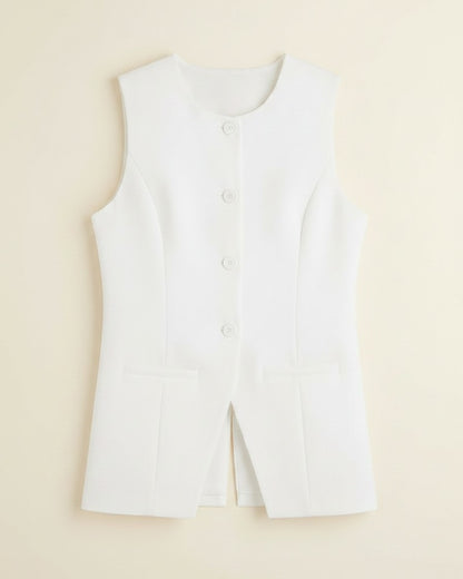 Soren Jacket in WHITE - profile front white
