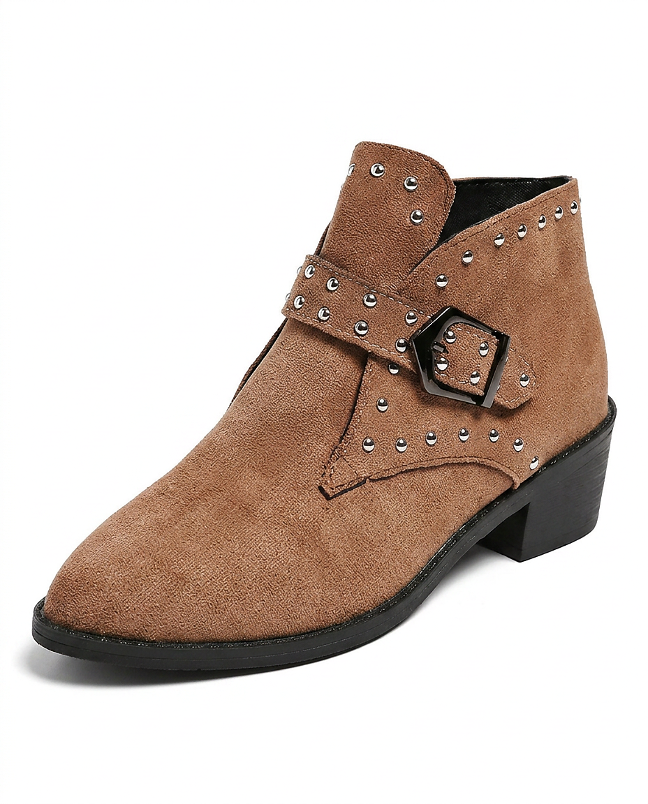 Haas Boots - Leather in Khaki - profile side