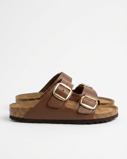Harriet Sandals in Brown - profile side