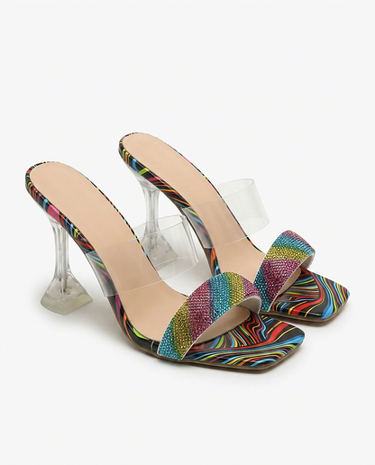 Clara Shoes - Square-Toe in Color - profile side
