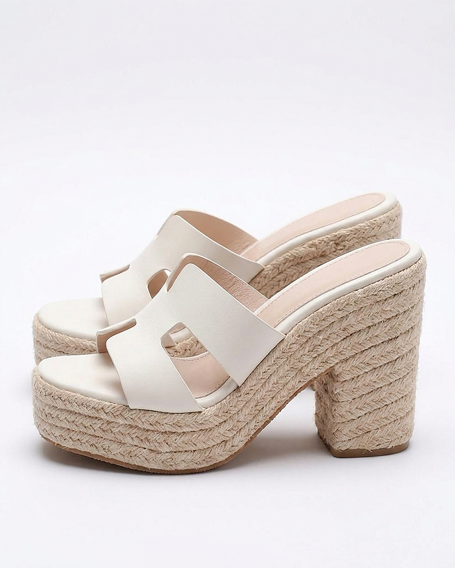 Vera Sandals - Block-Heel Leather in Heels 10.2cm - profile side
