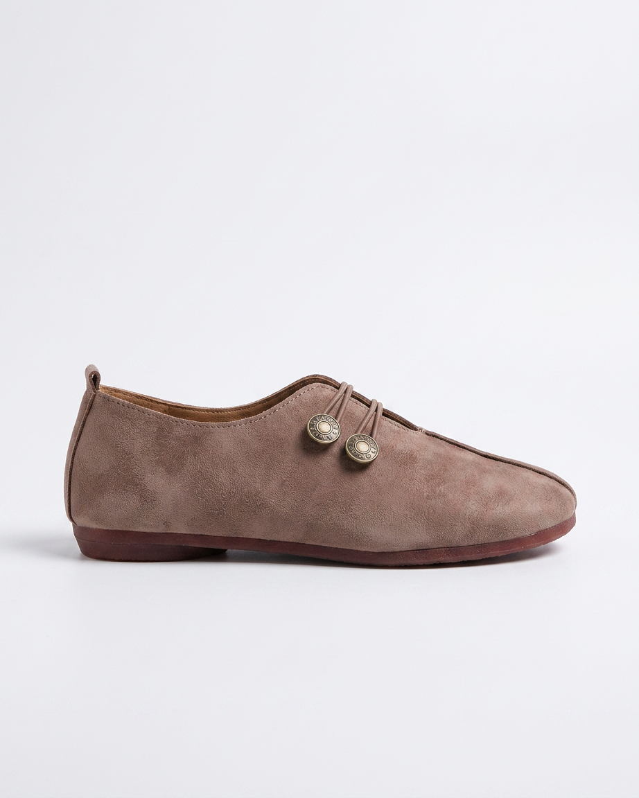 Xael Shoes - Leather in Light brown - profile side light brown