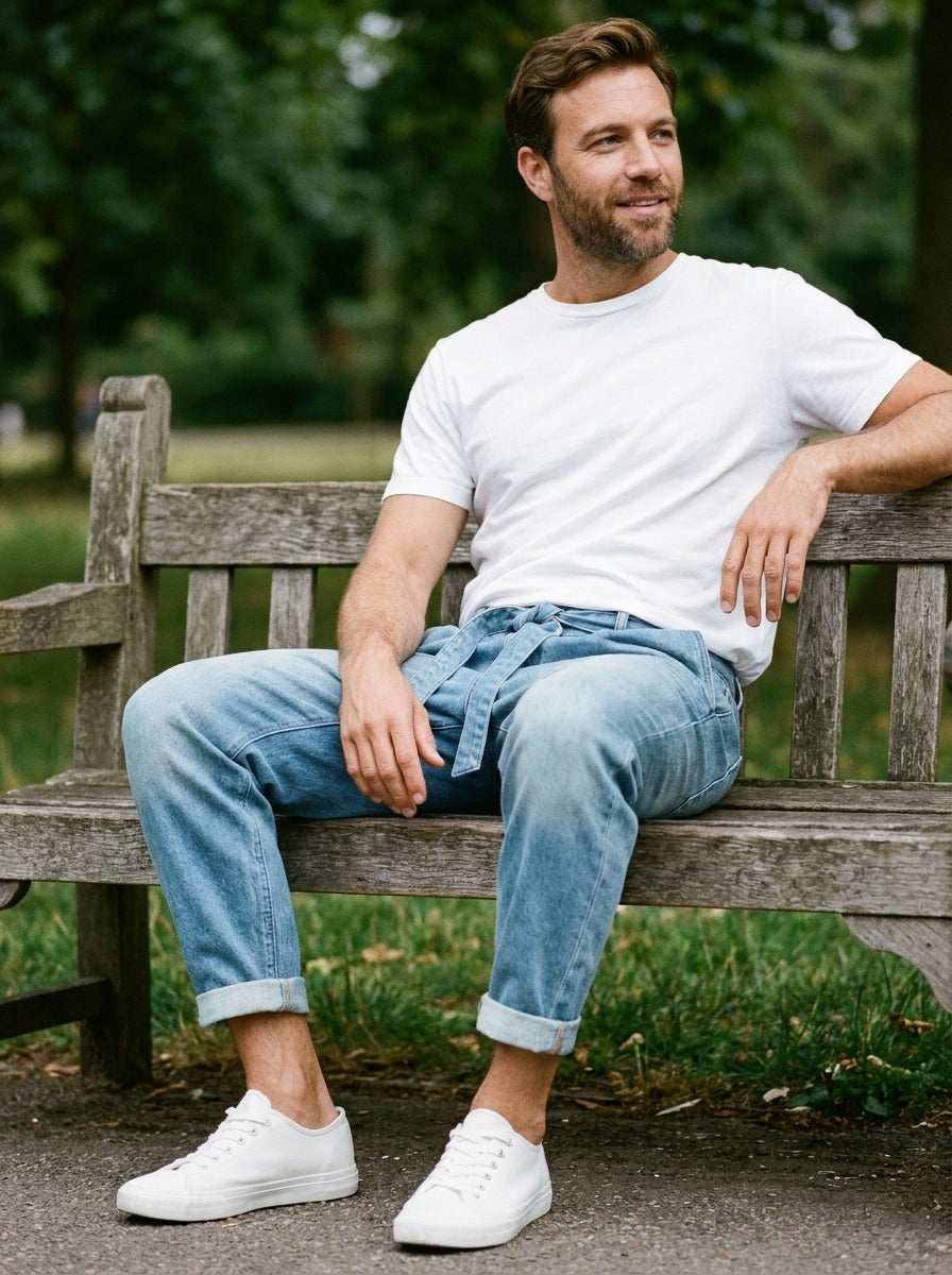 Oren Trousers - Harem Denim - Blue