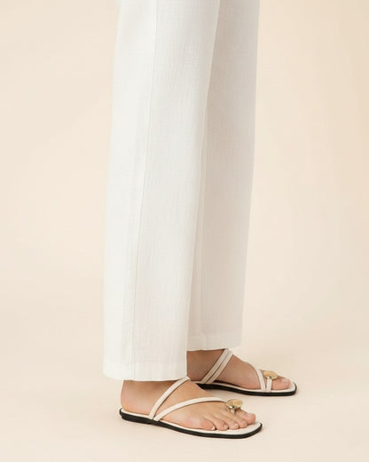 Fael Sandals - Square-Toe in Beige - side fit