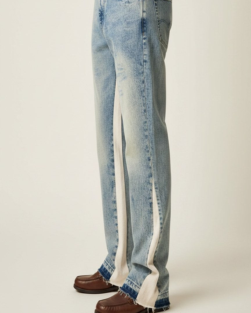 Ines Jeans - Classic-Fit Zip Leather in Default - side fit