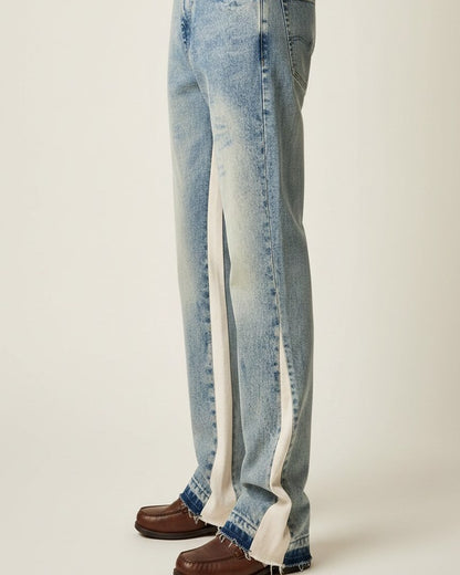 Ines Jeans - Classic-Fit Zip Leather in Default - side fit