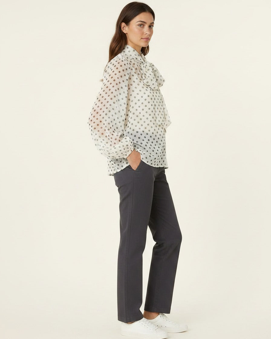 Roas Blouse in creamy-white - side fit