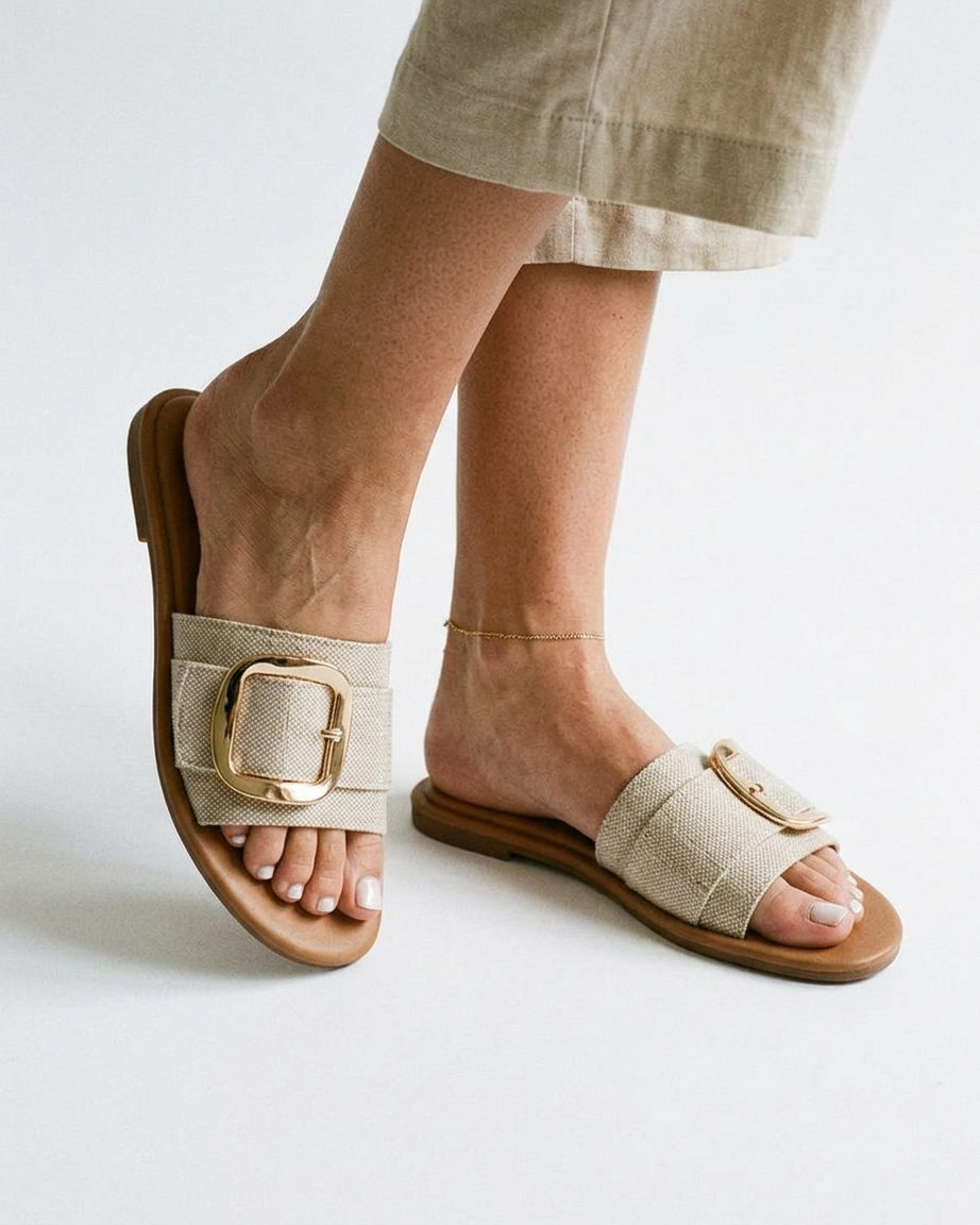 Arco Sandals in Creamy-white - studio 1