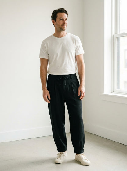 Makito Trousers - Everyday Drawstring - Black