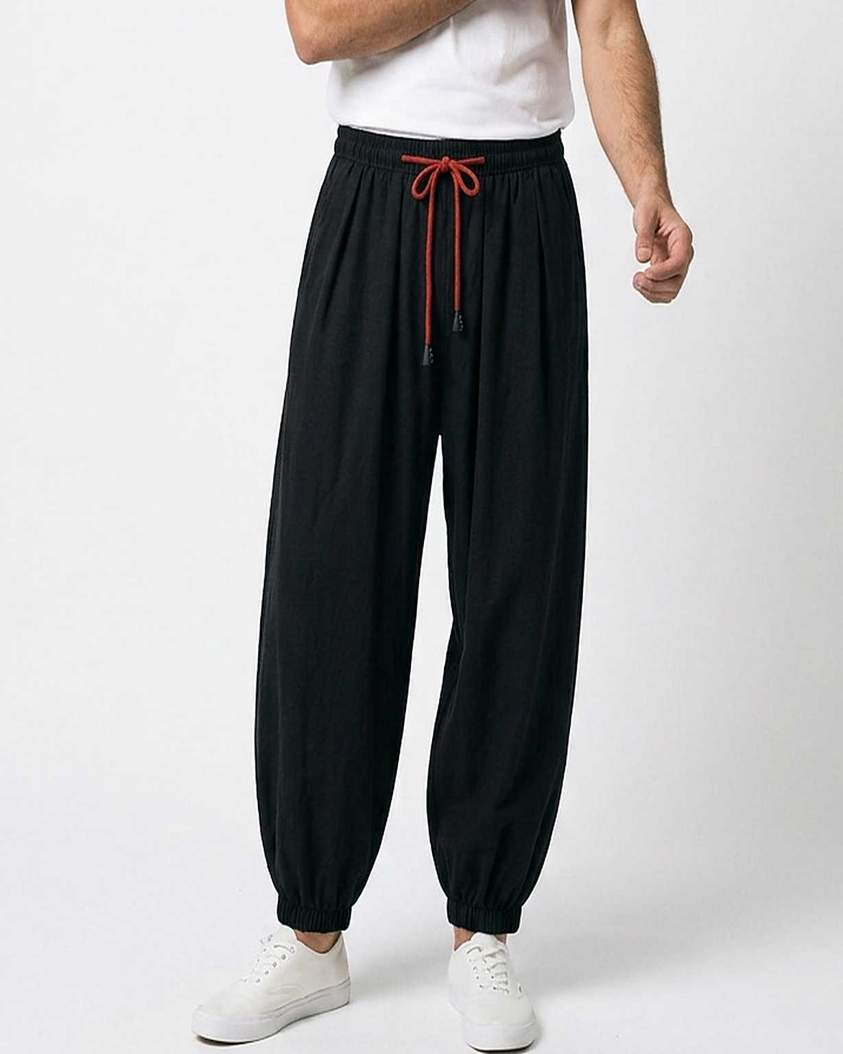 Jaan Trousers - Relaxed Linen in black - studio 1 black