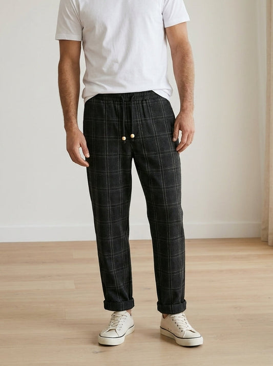 Moshihiro Trousers - Relaxed Everyday - Black