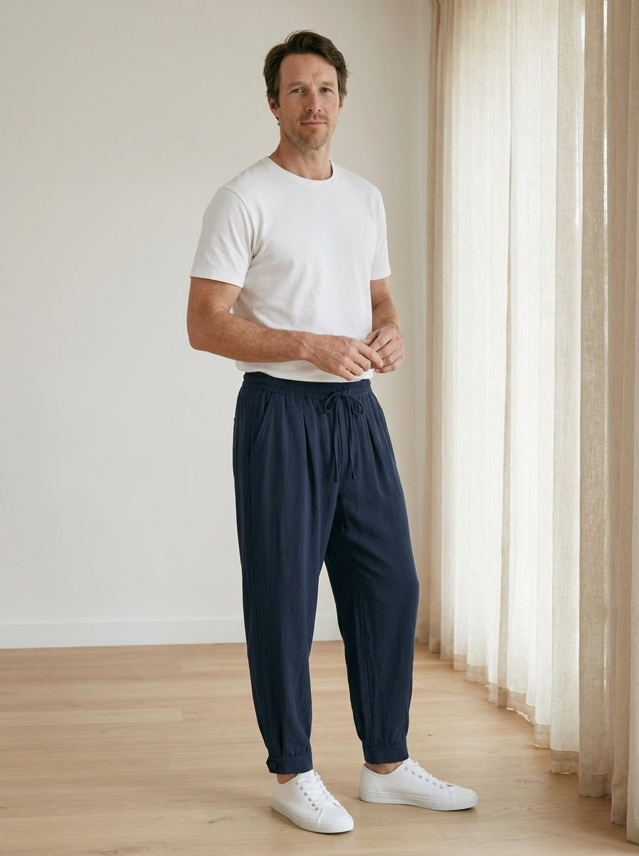 Makito Trousers - Everyday Drawstring - Blue