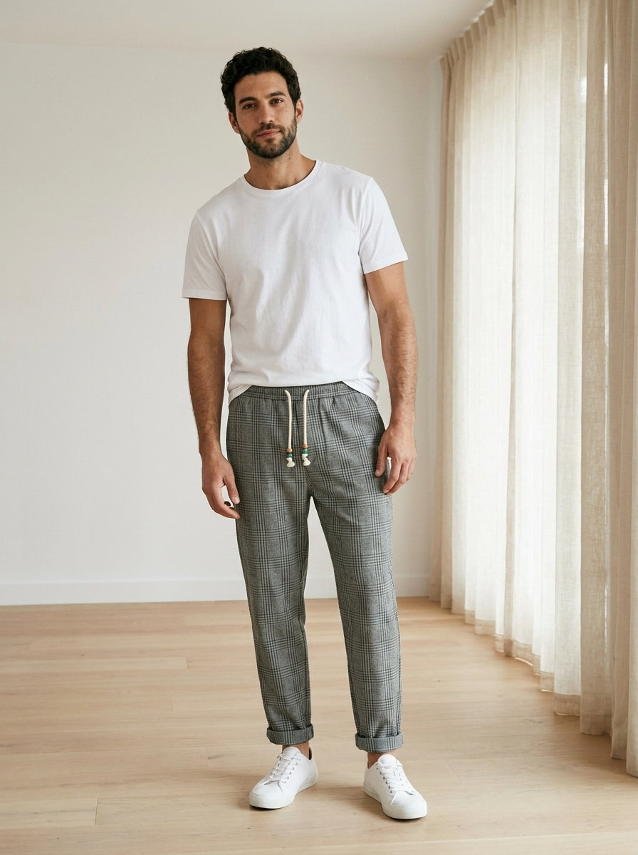 Moshihiro Trousers - Relaxed Everyday - Gray