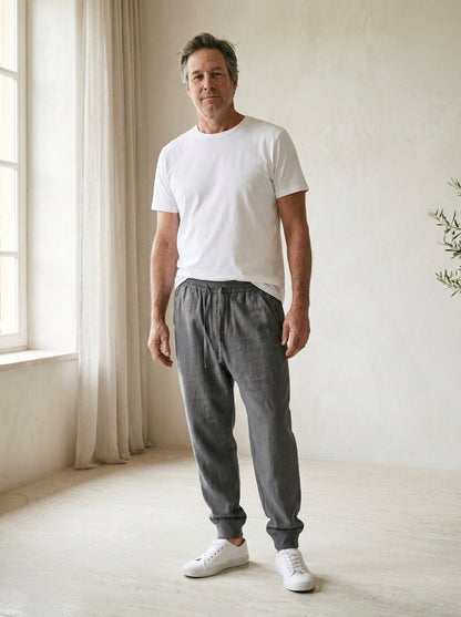 Raijin Trousers - Cuffed Harem - Grey Heather
