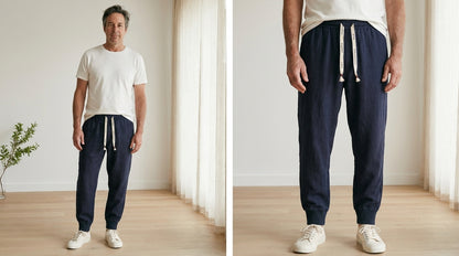 Gentaro Trousers - Relaxed Harem - Navy Blue