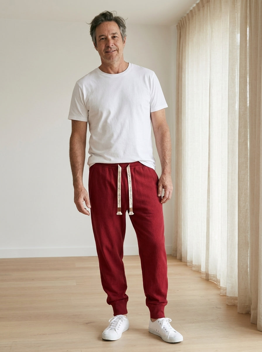 Gentaro Trousers - Relaxed Harem - Red