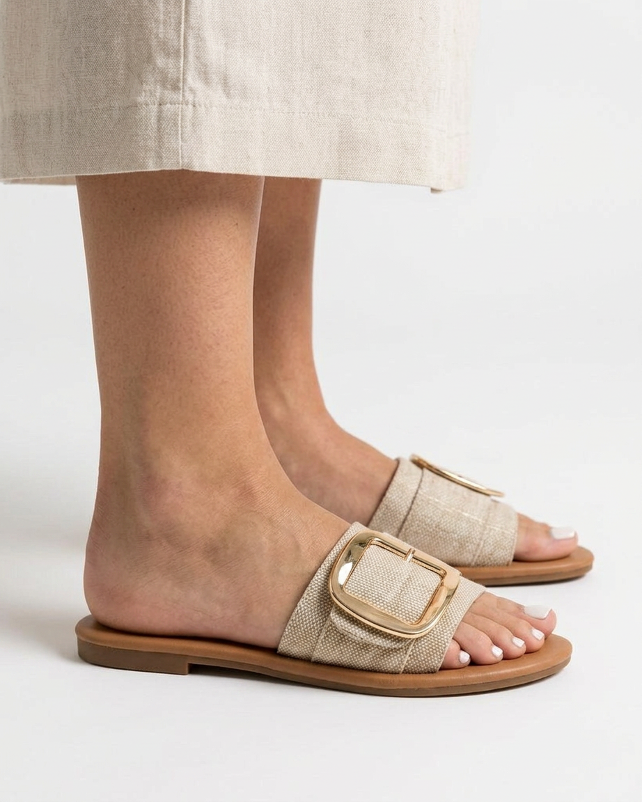 Arco Sandals in Creamy-white - studio 2