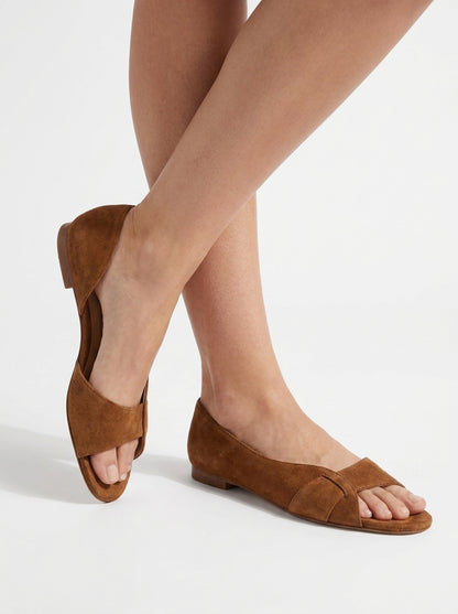 Sandales Margaux - Bride arrière en cuir suédé