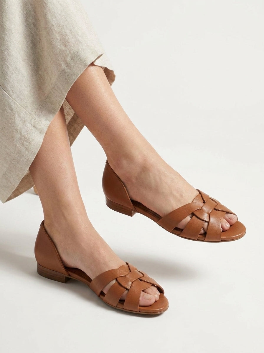 Sandales Serafine - Brides croisées tressées